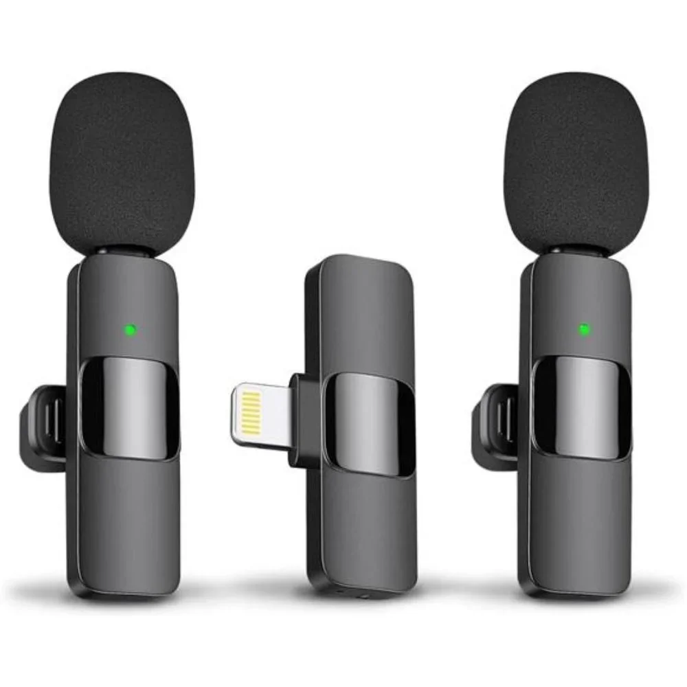 Professional Wireless Lavalier Lapel Microphone for iPhone, iPad - Cordless Mic